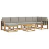 vidaXL Set di divani da esterno 8 pcs Bianco e Grigio Chiaro