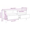 vidaXL Mobile TV con cassetto Legno vecchio 100 x 34,5 x 44,5 cm
