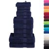 vidaXL Set ASciugamani SOLUND 12 pz Blu Navy 600 gsm