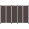 vidaXL Paravento a 6 Pannelli Marrone 300x180 cm