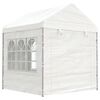 vidaXL Gazebo con Tetto Bianco 4,46x2,28x2,69 m in Polietilene