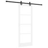 vidaXL Porta scorrevole ORKDAL Bianco e Nero 78 x 202 cm