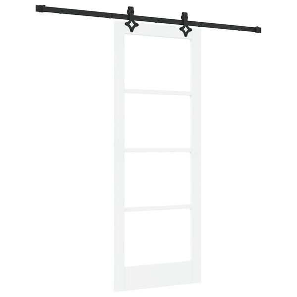 vidaXL Porta scorrevole ORKDAL Bianco e Nero 78 x 202 cm