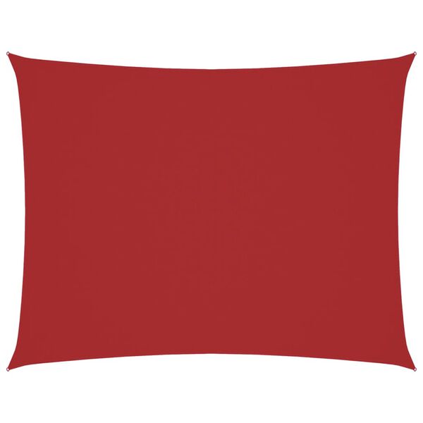 vidaXL Parasole a Vela Oxford Rettangolare 2x3,5 m Rosso