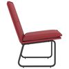 vidaXL Sedia Lounge Rosso Vino 54x75x76 cm in Similpelle