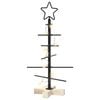 vidaXL Albero di Natale in metallo KUOPIO 60 cm Bianco caldo Acciaio