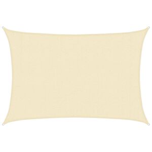 vidaXL Vela Parasole 160 g/m&sup2; Crema 3x5 m in HDPE