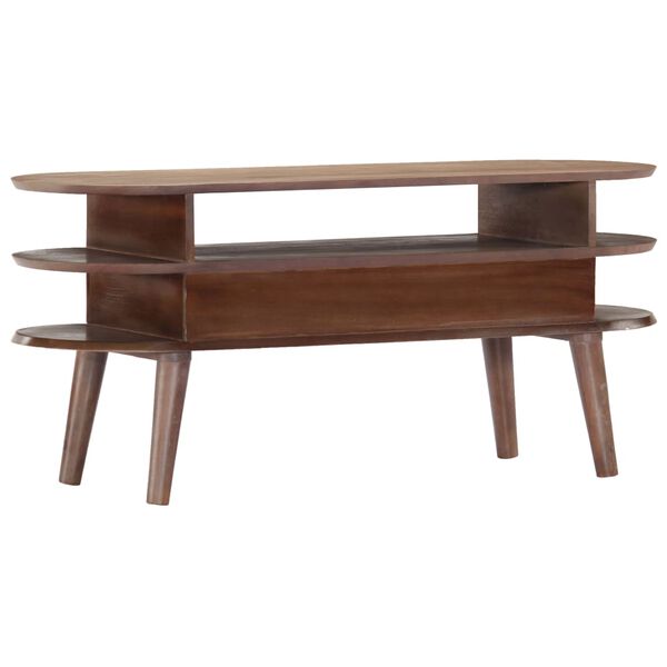 vidaXL Mobile Porta TV 110x35x50cm in Legno Massello di Acacia