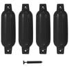 vidaXL | paraurti per barche | Nero 41 x 11,5 cm PVC