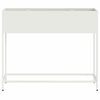 vidaXL Vaso da Giardino Rialzato Bianco 100 x 26 x 82 cm Acciaio