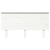 vidaXL Testiera per Letto Bianca 154x6x82,5 cm Legno Massello di Pino