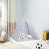 vidaXL Tenda Tipi Bambini con Borsa Grigio Poliestere 115x115x160cm