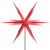 vidaXL Luce di Natale con Picco Terra e LED Pieghevole Rossa 57 cm