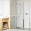 vidaXL Parete doccia Walk-in Oro e trasparente 80 x 190 cm