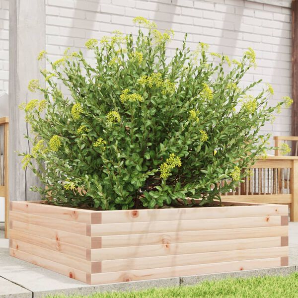 vidaXL Fioriera da Giardino 80x80x23 cm in Legno Massello di Pino