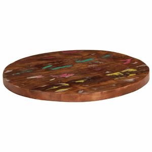 vidaXL Piano per Tavolo &Oslash; 40x1,5 cm Rotondo Legno Massello di Recupero