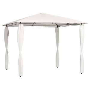 vidaXL Gazebo con Montanti Rivestiti 3x3x2,6 m Crema 160 g/m&sup2;