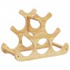 vidaXL Portabottiglie di Vino per 6 Bottiglie 35x18x25,5 cm in Bamb&ugrave;