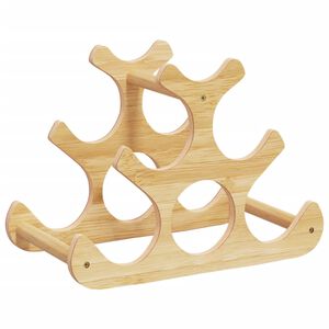 vidaXL Portabottiglie di Vino per 6 Bottiglie 35x18x25,5 cm in Bamb&ugrave;