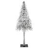 vidaXL Albero di Natale con 150 LED Bianco 150 cm PE e Acciaio