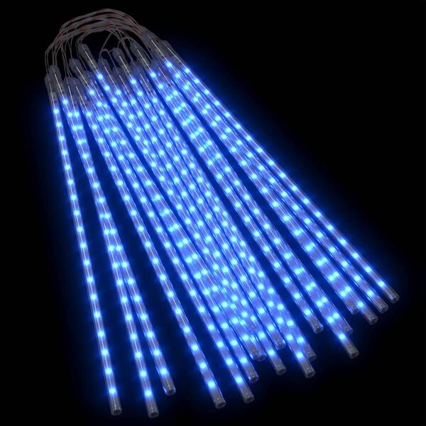 vidaXL Luci Meteoriche 20 pz 50cm Blu 720 LED Interni Esterni