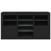 vidaXL Credenza con Luci LED Nera 123x37x67 cm