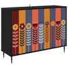 vidaXL Credenza ESSEN Rovere Nero 102 x 33 x 76 cm