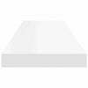 vidaXL Scaffale a Parete Bianco 80x23,5x3,8 cm in MDF