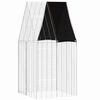 vidaXL Gabbia per Conigli Argento 100 x 100 x 210 cm Acciaio zincato
