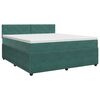vidaXL Letto box spring con materasso Verde Scuro 140 x 200 cm Velluto