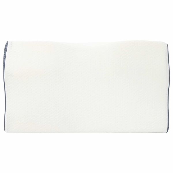 vidaXL Cuscino cervicale Bianco Schiuma Memory 59 x 34,5 x 12 cm
