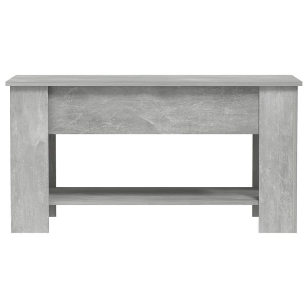 vidaXL Tavolino Salotto Grigio Cemento 101x49x52 cm Legno Multistrato
