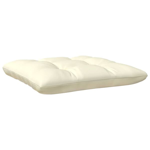 vidaXL Poggiapiedi da Giardino con Cuscino in Legno Massello di Pino