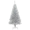 vidaXL Albero di Natale Artificiale con Supporto Argento 120 cm PET