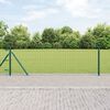 vidaXL Recinzione con Posto Verde 0,4 x 25 m Acciaio e PVC