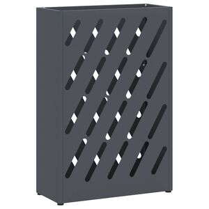 vidaXL Stand per Ombrelli da Pioggia Antracite 28 x 12 x 41 cm Acciaio