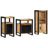 vidaXL Set di mobili per il bagno 3 pcs Legno di mango massello