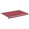 vidaXL Tessuto di Ricambio per Tenda da Sole Rosso Borgogna 4,5x3 m Poliestere.