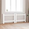 vidaXL Coperture per Radiatori 2 pz Bianche 112x19x81,5 cm in MDF
