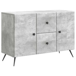 vidaXL Credenza Grigio Cemento 89 x 34,5 x 60 cm Legno ingegnerizzato