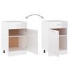 vidaXL Armadio Inferiore Cassetto “Lyon” Bianco Lucido 50x46x81,5
