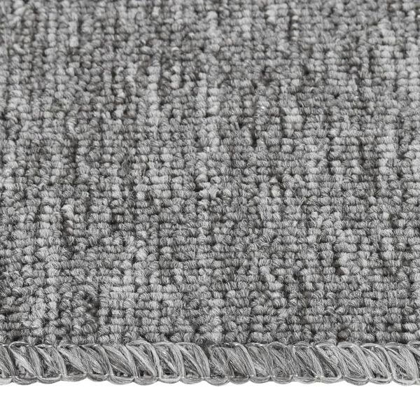 vidaXL Tappetini Scale 15 pz 60x25 cm Grigi Antiscivolo Rettangolari