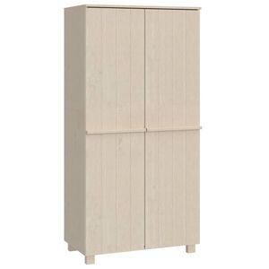 vidaXL Armadio HAMAR ambra 89x50x180 cm in Legno Massello di Pino