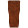vidaXL Fioriere da Giardino 2 pz 35x35x75 cm in Acciaio Corten