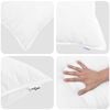 vidaXL Duvet Estivo con cuscino 2 pcs Bianco Microfibra