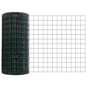 vidaXL Recinzione Euro con palo 10 x 0,8 m Acciaio rivestito in PVC