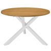 vidaXL Tavolo da Pranzo Bianco 120x75 cm in MDF