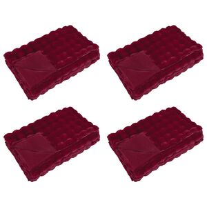 vidaXL Coperta antiscivolo in sintetica di coniglio Olite 4 pz 8.1 kg