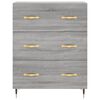 vidaXL Credenza Grigio Sonoma 69,5x34x180 cm in Legno Multistrato