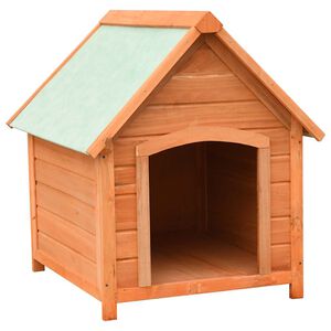 vidaXL Cuccia per Cani in Legno Massello di Pino e Abete 72x85x82 cm